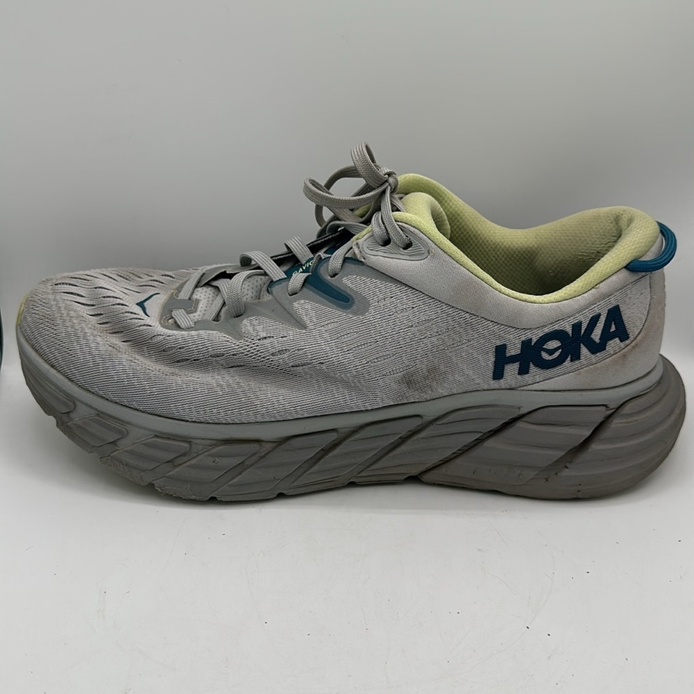 Hoka One One Gaviota 4 gray men’s athletic shoes, size 10D